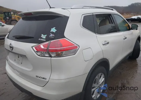 2016 Nissan Rogue Sv z USA, uszkodzony, nr VIN KNMAT2MV8GP709287